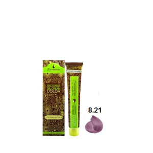 رنگ مو ماکادامیا 8.21 رنگ بلوند خاکستری بنفش روشن حجم100میل Macadamia