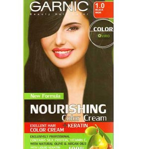 کیت رنگ مو گارنیک شماره 1.0 حجم 80 میلی لیتر رنگ مشکی