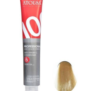 رنگ موی آتوسا 100 شماره M10-11.2 رنگ بلوند زیتونی یخی Atousa Color