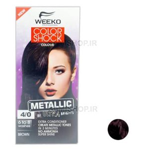 کیت رنگ موی فانتزی ویکو Color Shock ، شماره 4/0 قهوه ای طبیعی