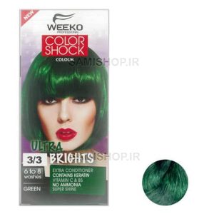 کیت رنگ موی فانتزی ویکو Color Shock ، شماره 3/3 سبز