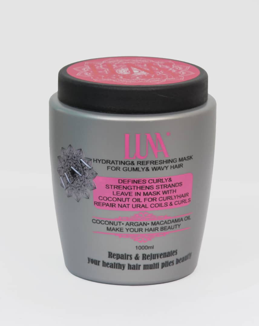 ماسک داخل حمام 1000 میل صورتی لونا مخصوص موهای فر